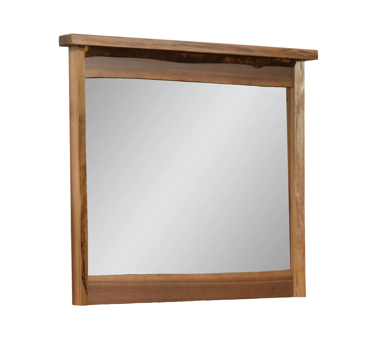 Amish Allegheny Aspen & Walnut Dresser Mirror