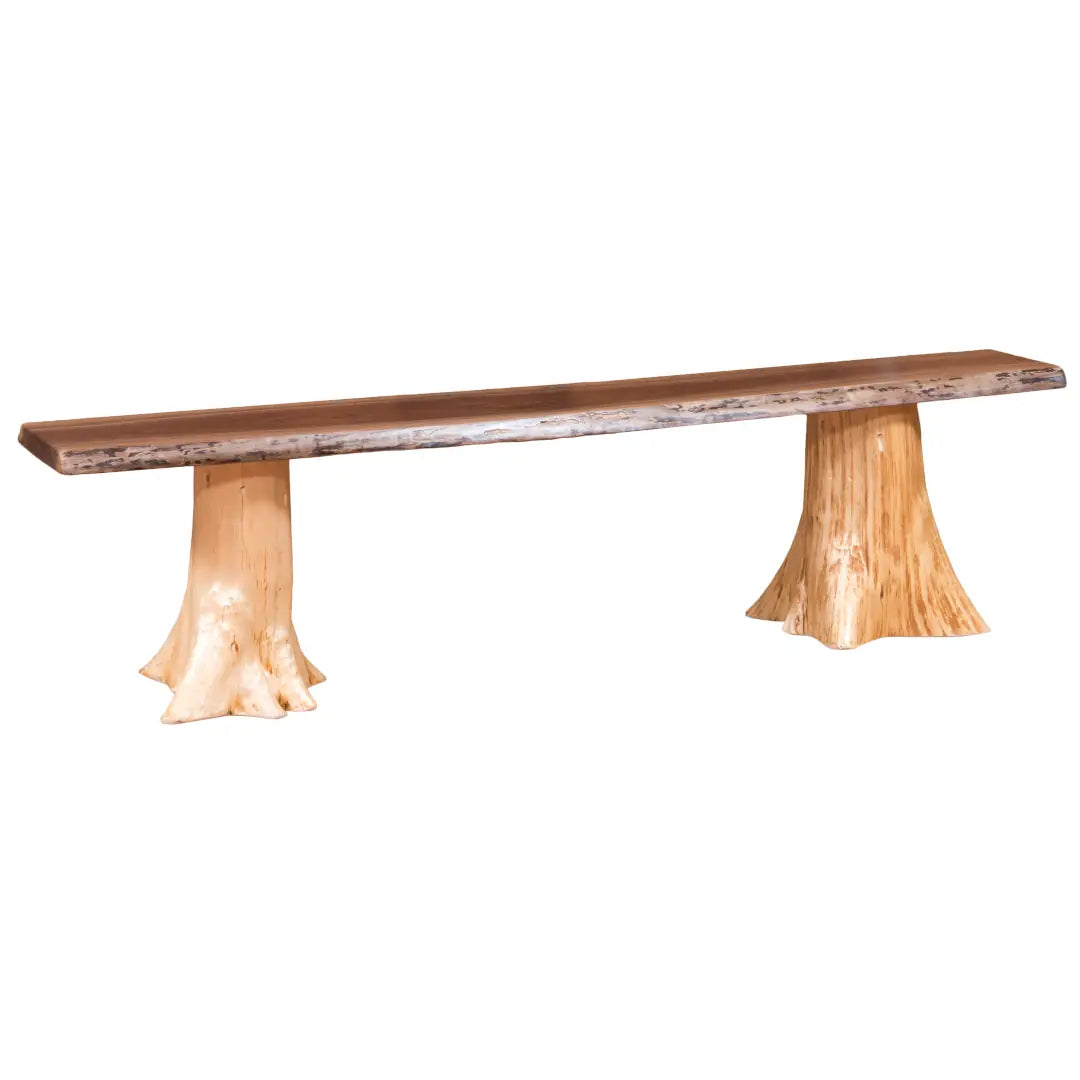 Amish Timberline Live Edge Dining Bench