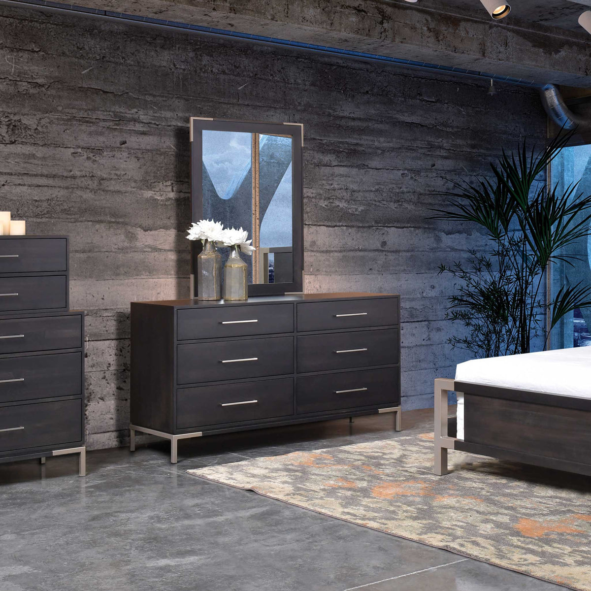 Amish Tribeca Modern Bedroom Dresser - Quick Ship