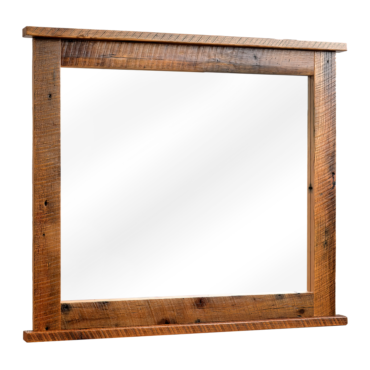 Amish Strasburg Rustic Barnwood Dresser Mirror