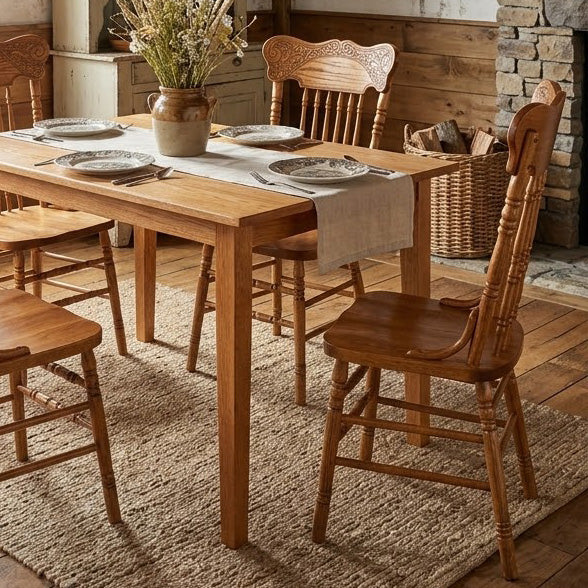 Amish Windsor Pressback Spindle Dining Chair