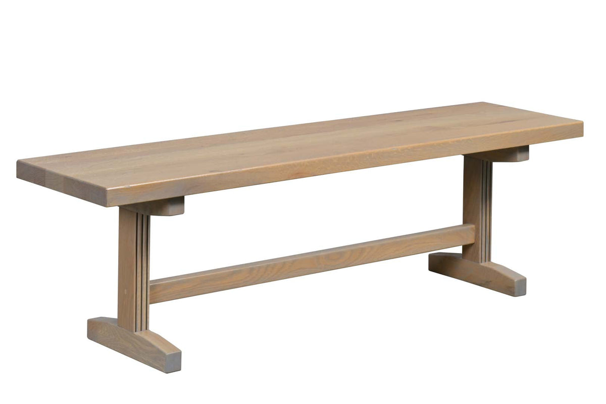 Amish Arles Rustic Barnwood Bench