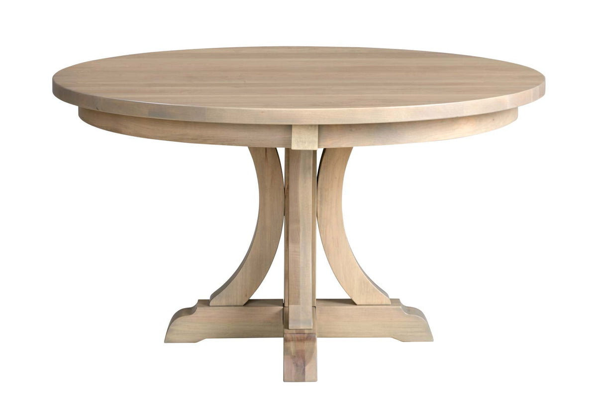 Amish Tavistock Solid Round Rustic Barnwood Top Table