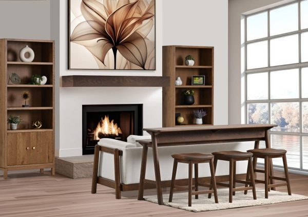 Amish Hollin Hills Solid Wood Sofa Bar Table
