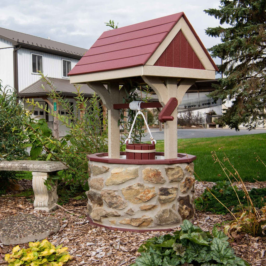 Poly Where It CountsThe roof or lantern room and trim are solid poly lumber i...