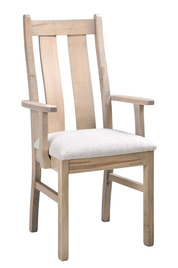 Amish Woodstock Rustic Barnwood Arm Chair Cushion Seat