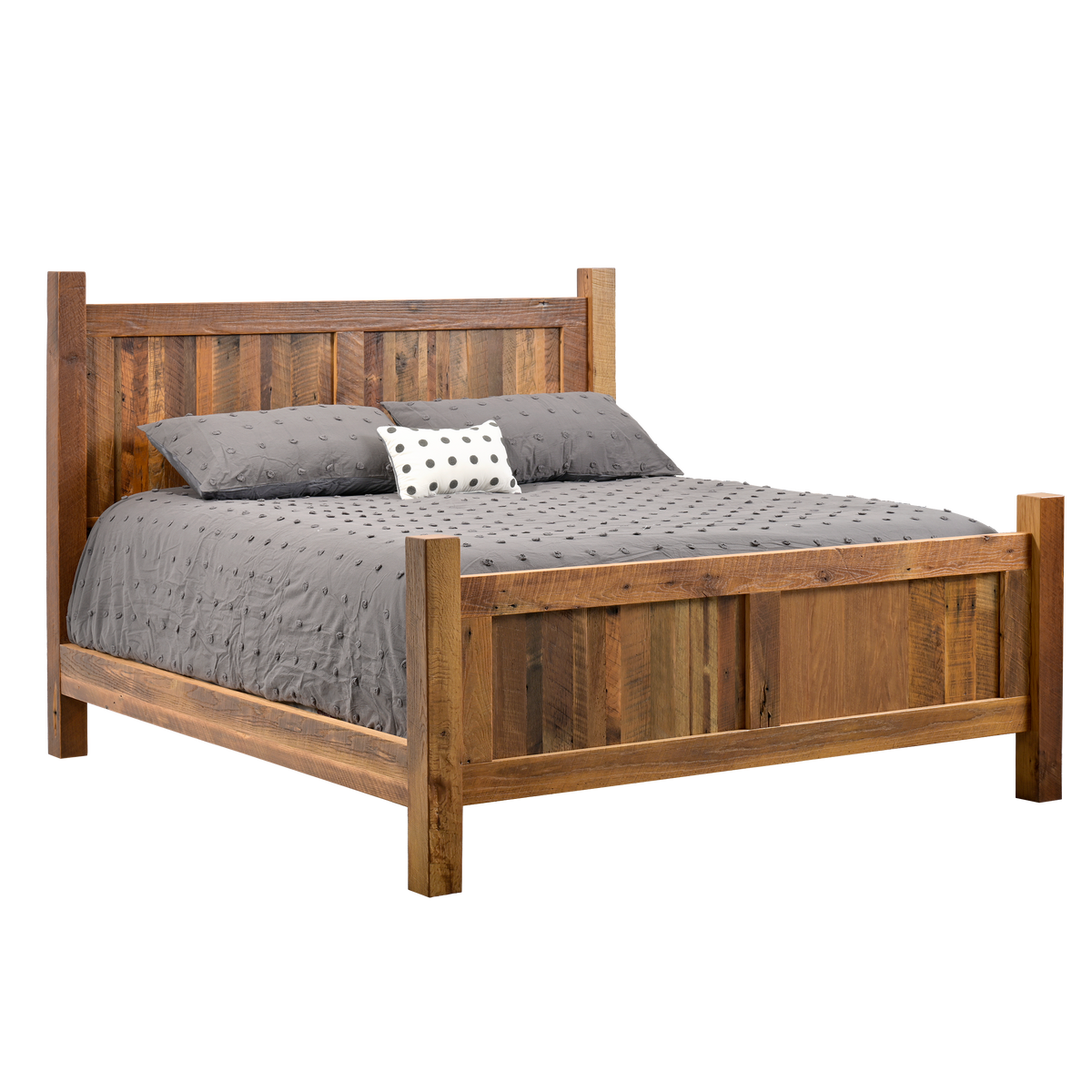 Amish Strasburg Rustic Barnwood Bed
