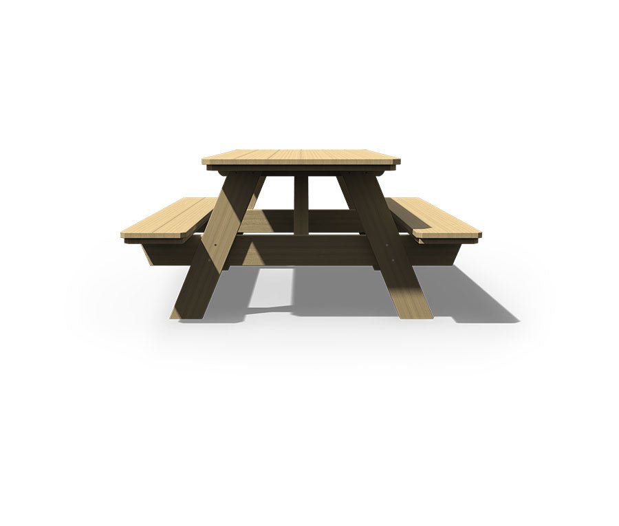 3x6 Wood Picnic Table - snyders.furniture