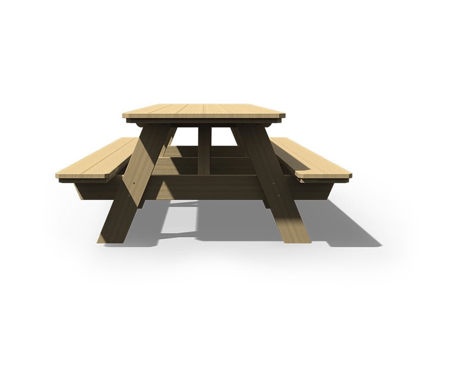 3x8 Wood Picnic Table - snyders.furniture