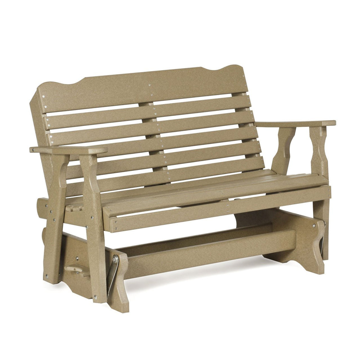 Amish 4&#39; West Chester Poly Patio Glider - snyders.furniture