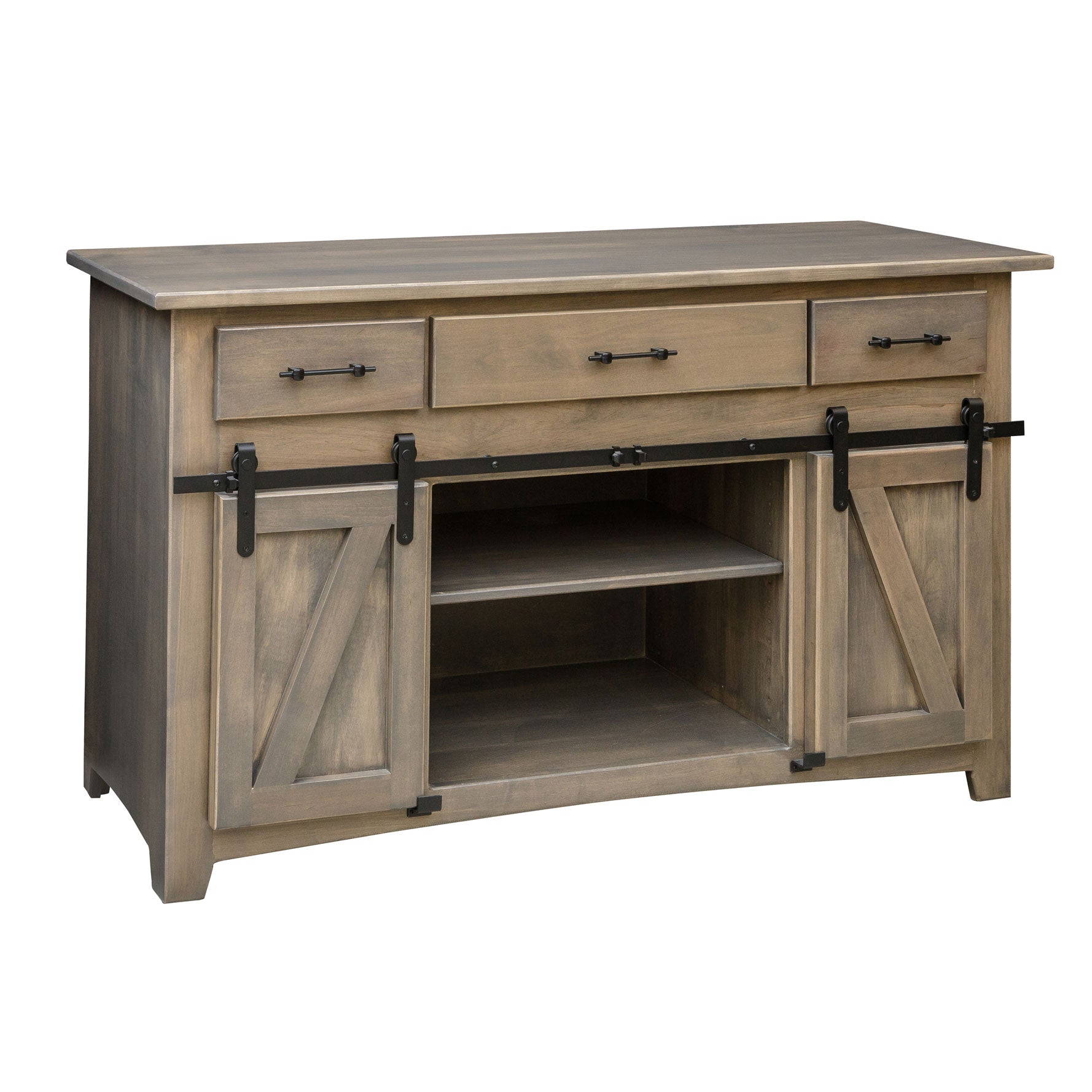 Amish Barndoor Hutch Dining Buffet - snyders.furniture