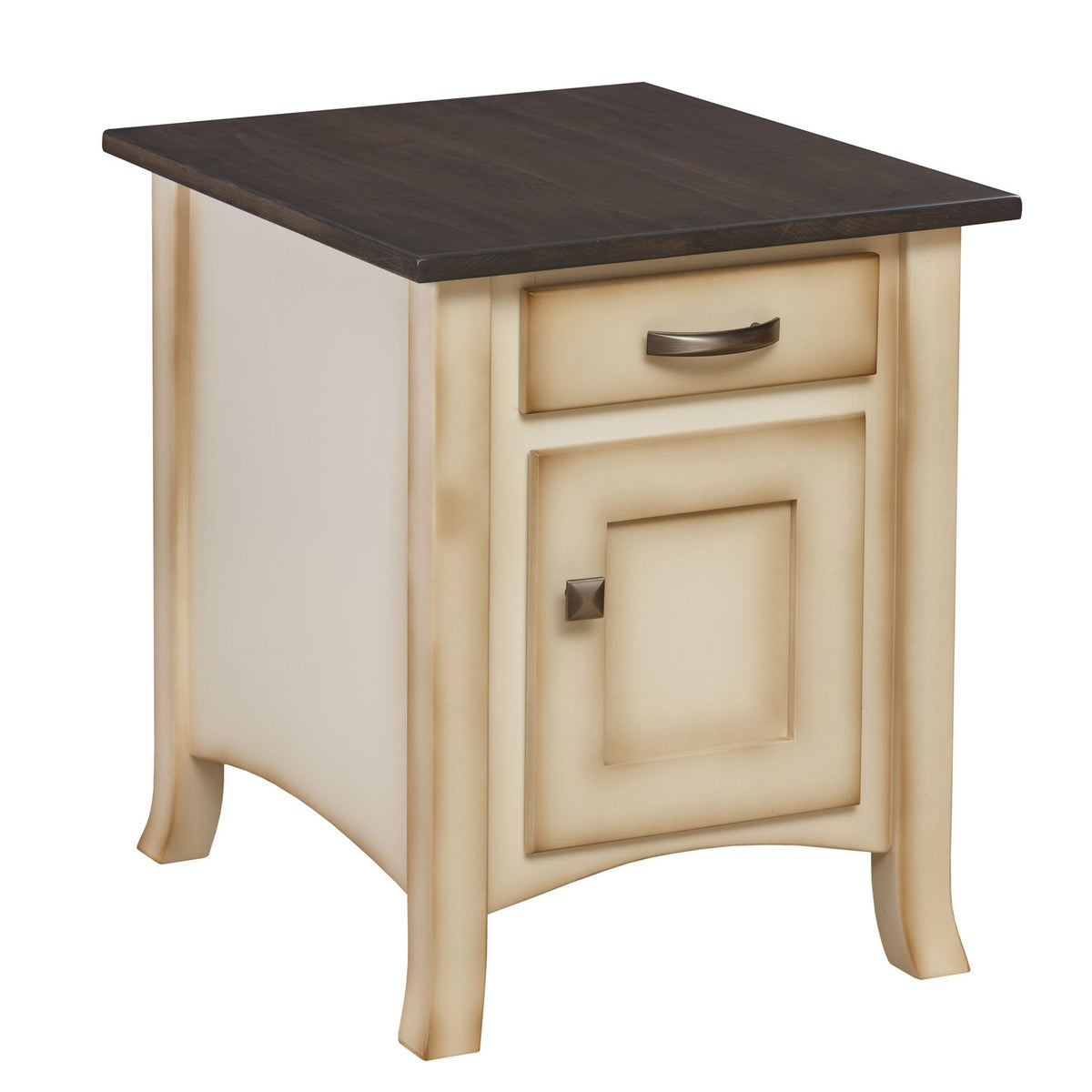 Amish Breezy Point Enclosed End Table with Door - snyders.furniture