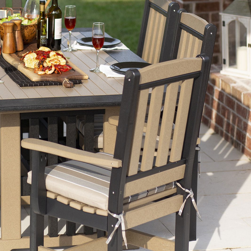 Amish English Garden Arm Patio Dining Chair - snyders.furniture