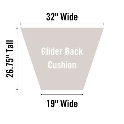 Amish Highback Glider Replacement Cushion - snyders.furniture