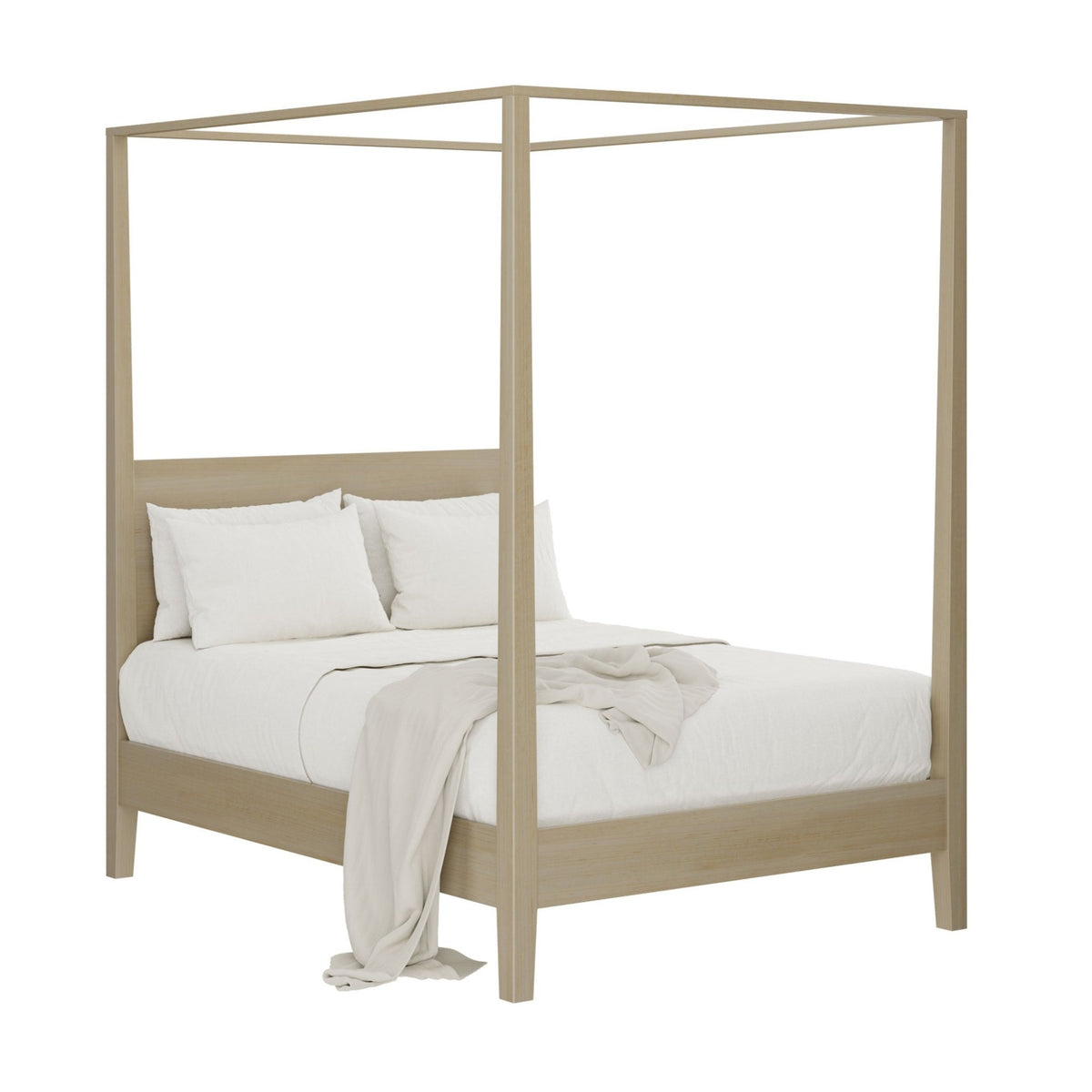 Amish Mid Century Modern Austin Canopy Bed - snyders.furniture