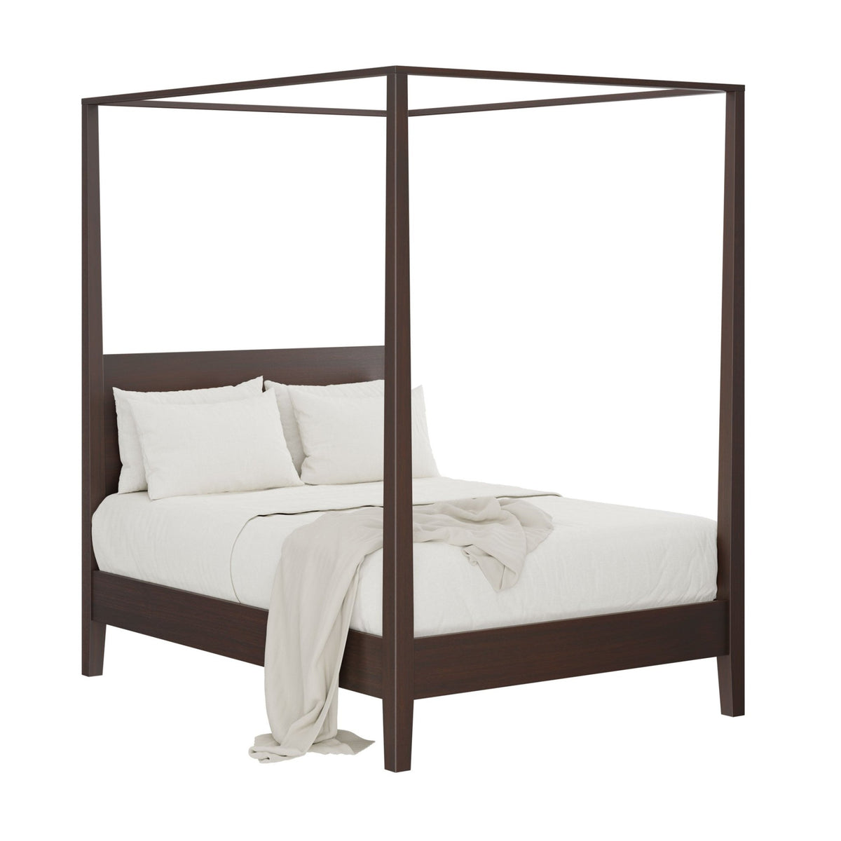 Amish Mid Century Modern Austin Canopy Bed - snyders.furniture