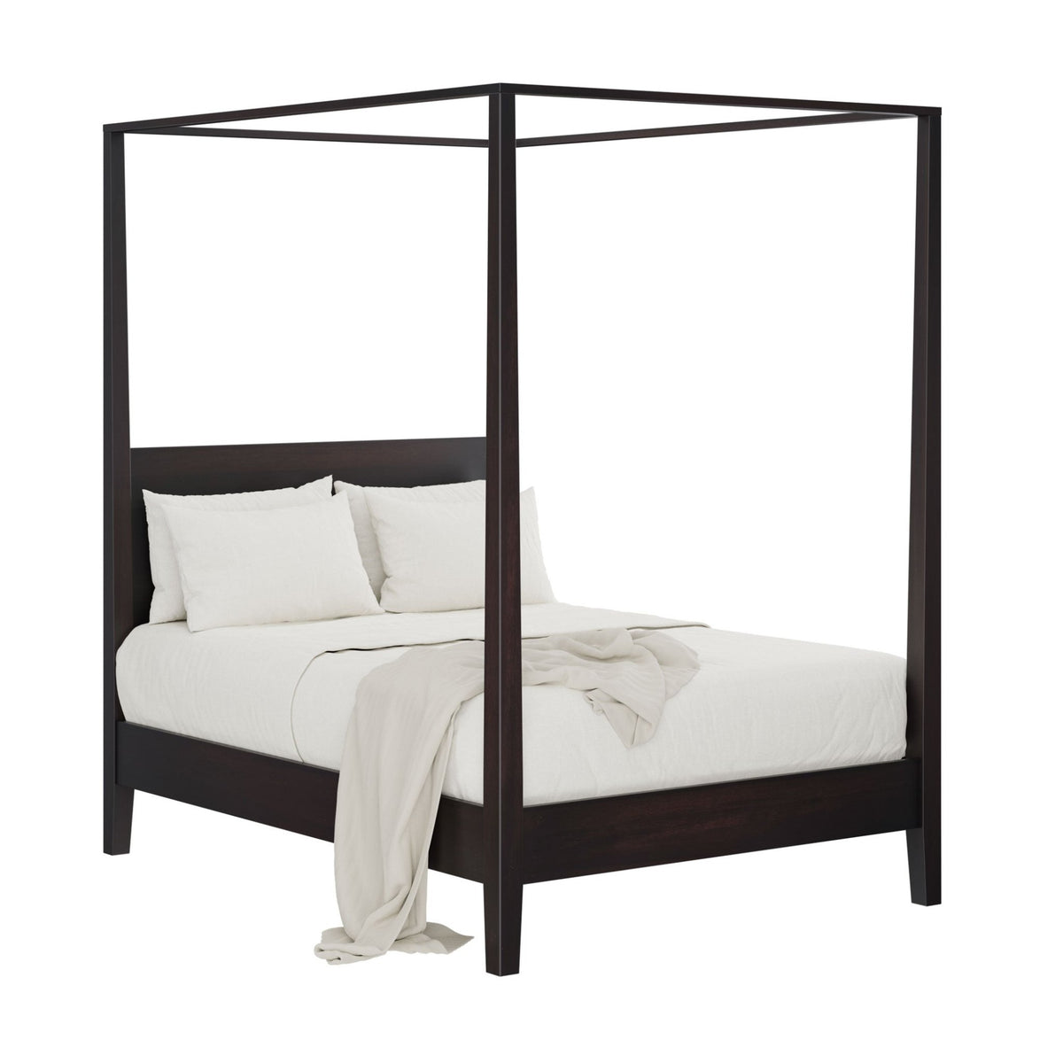 Amish Mid Century Modern Austin Canopy Bed - snyders.furniture