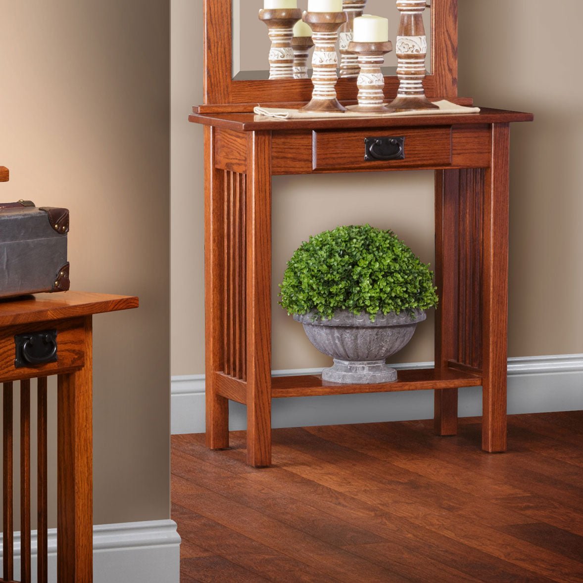 Amish Mission Solid Wood Hall Table - snyders.furniture