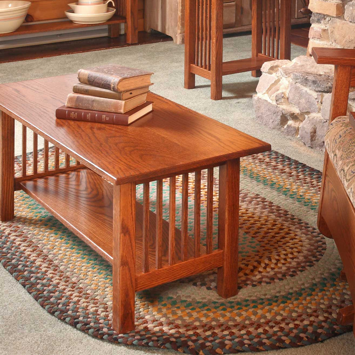 Amish Mission Solid Wood Junior Coffee Table - snyders.furniture