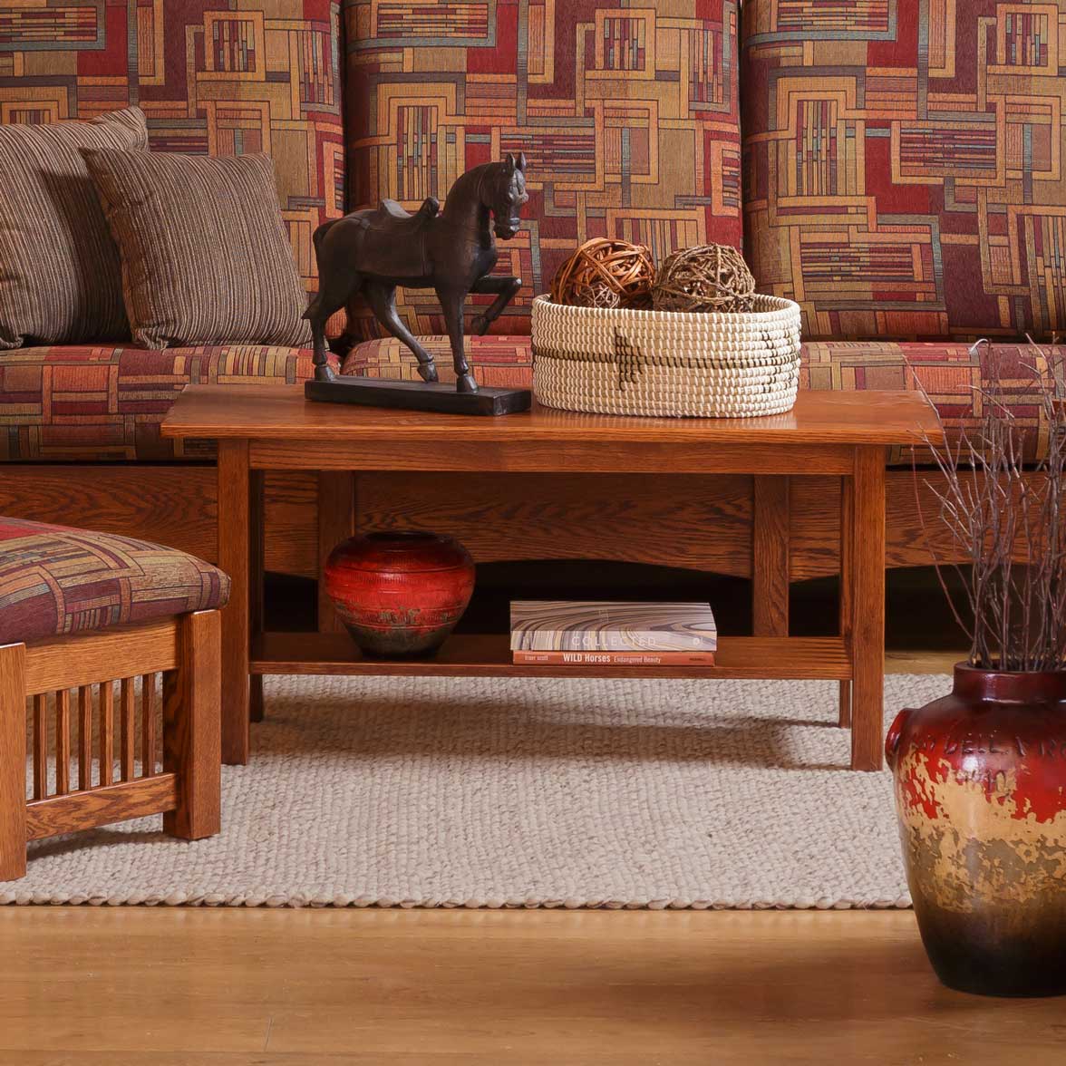 Amish Mission Solid Wood Junior Coffee Table - snyders.furniture