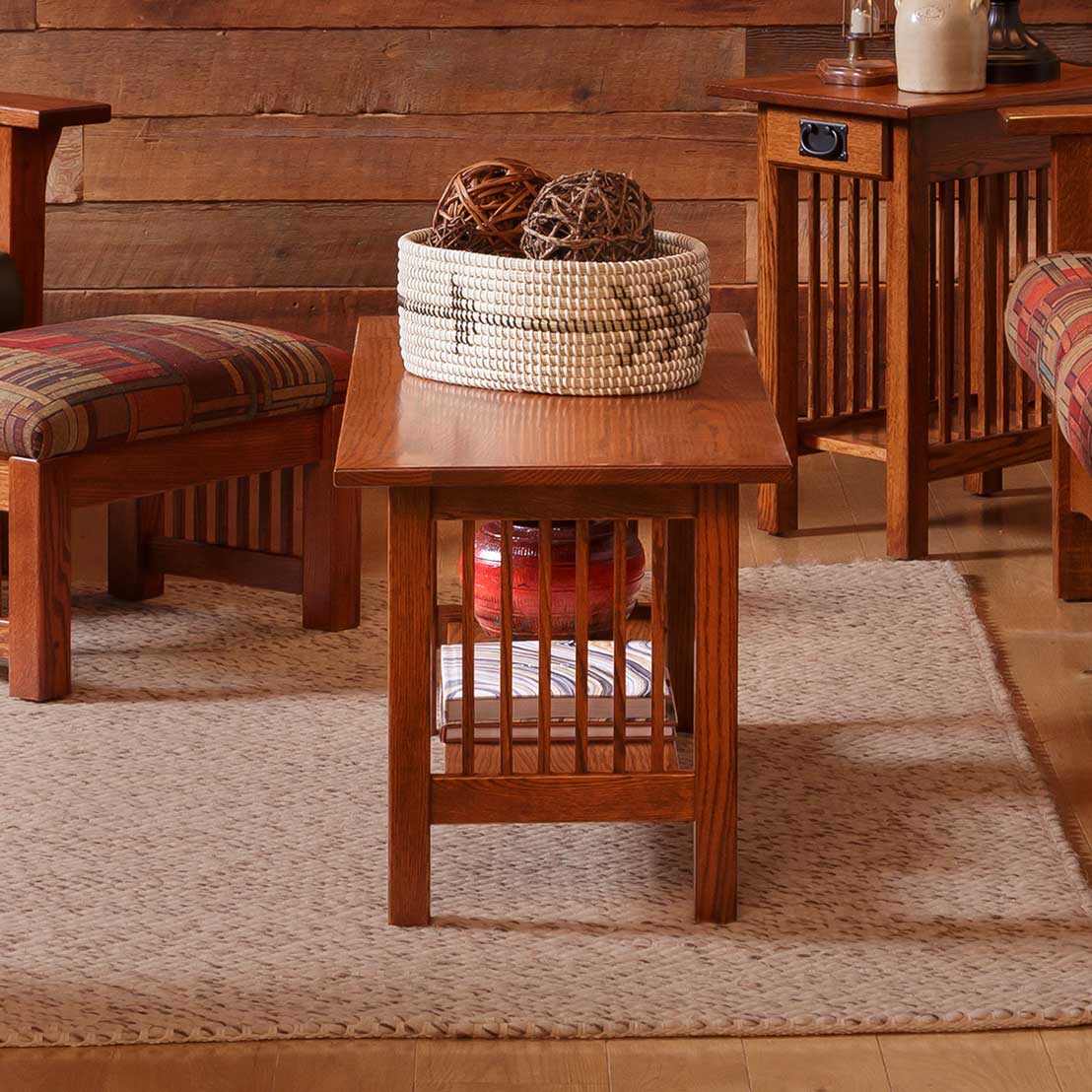 Amish Mission Solid Wood Junior Coffee Table - snyders.furniture