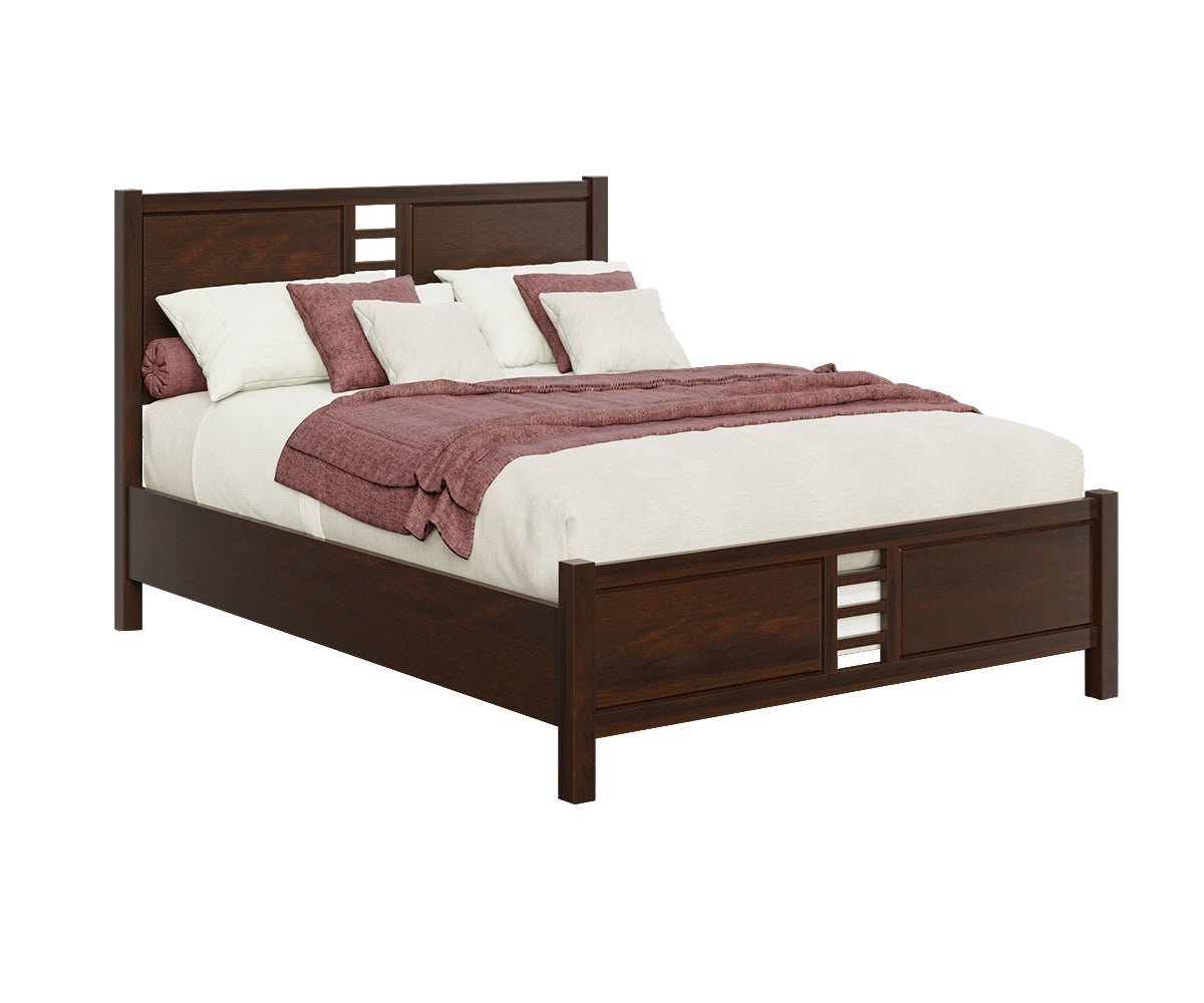 Amish Modern Stowe Panel Bed - Quick Ship - snyders.furniture