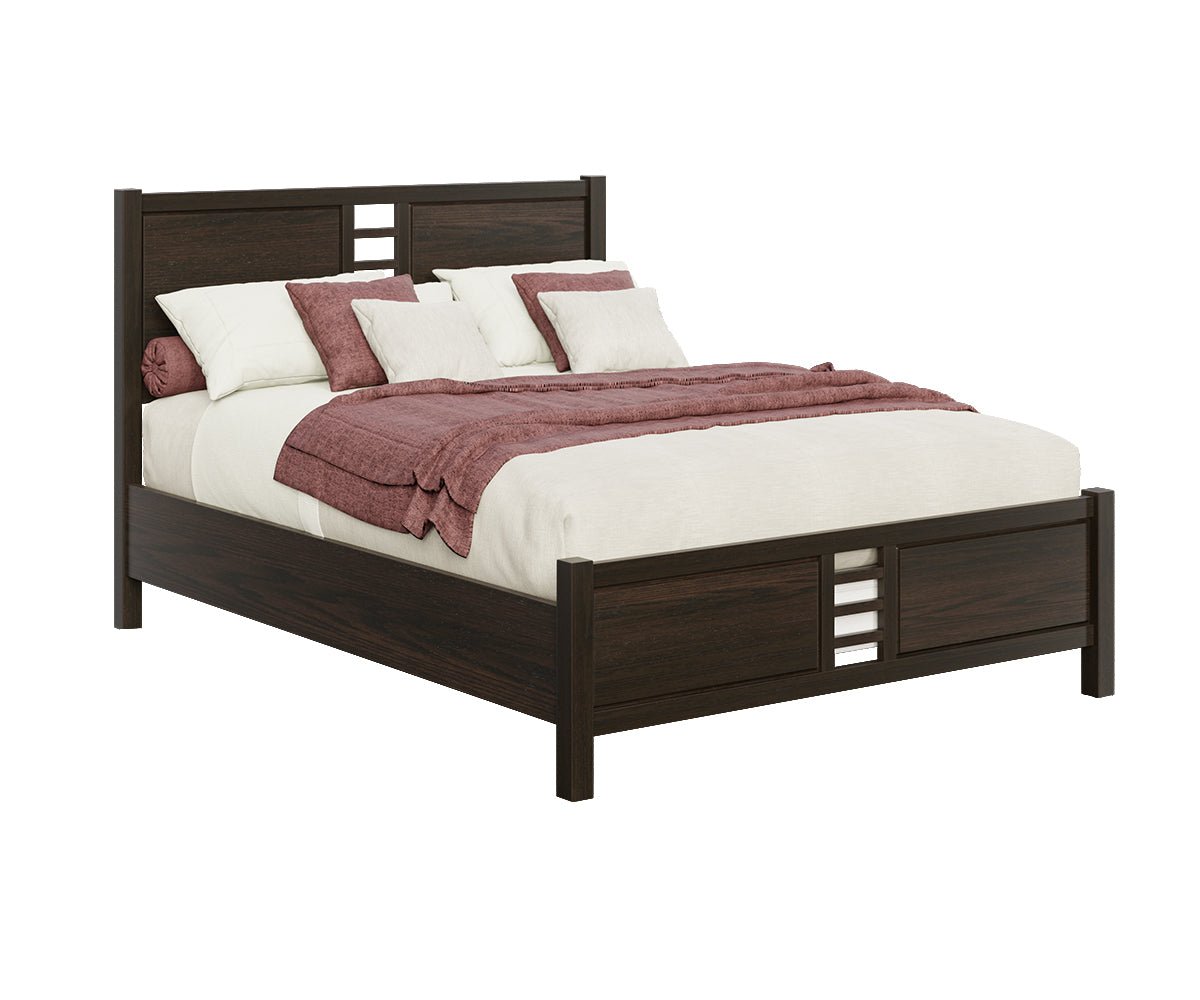 Amish Modern Stowe Panel Bed - Quick Ship - snyders.furniture