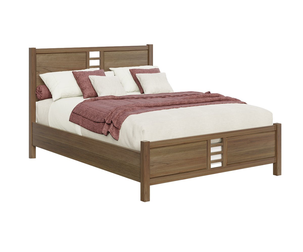 Amish Modern Stowe Panel Bed - Quick Ship - snyders.furniture