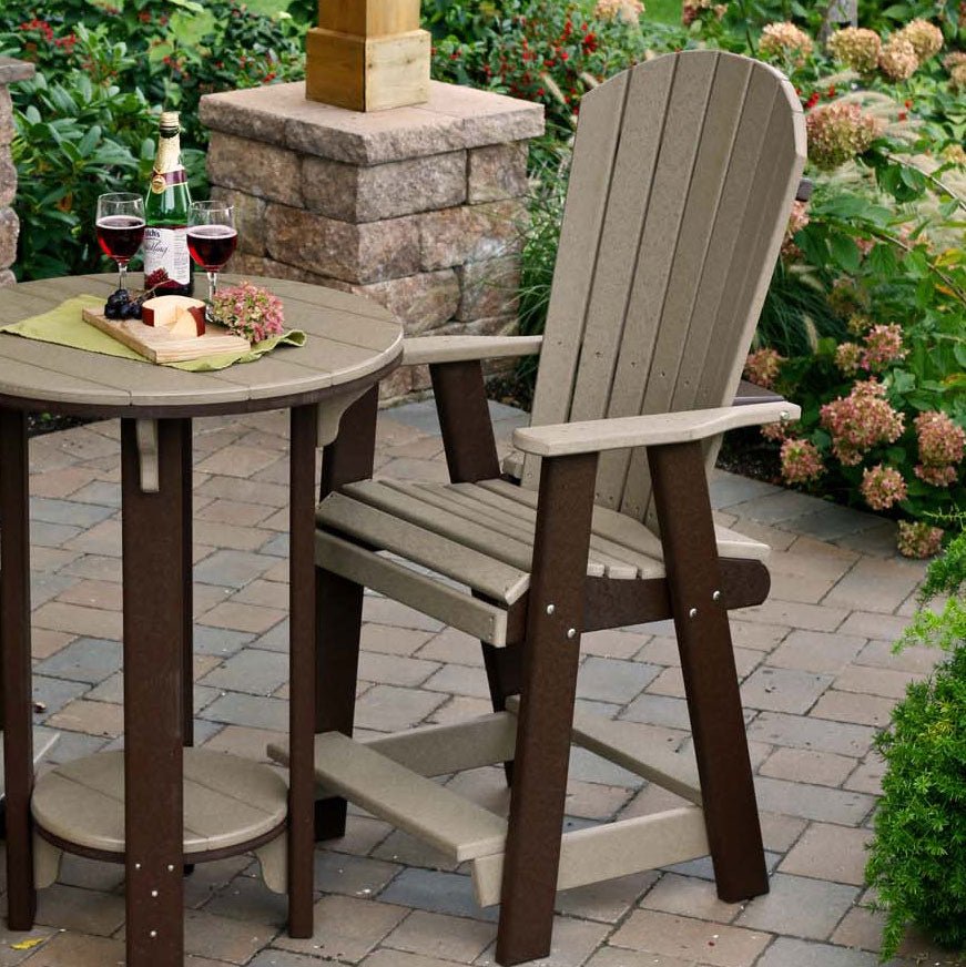 Amish Poly Balcony Counter Chair Leisure Lawns