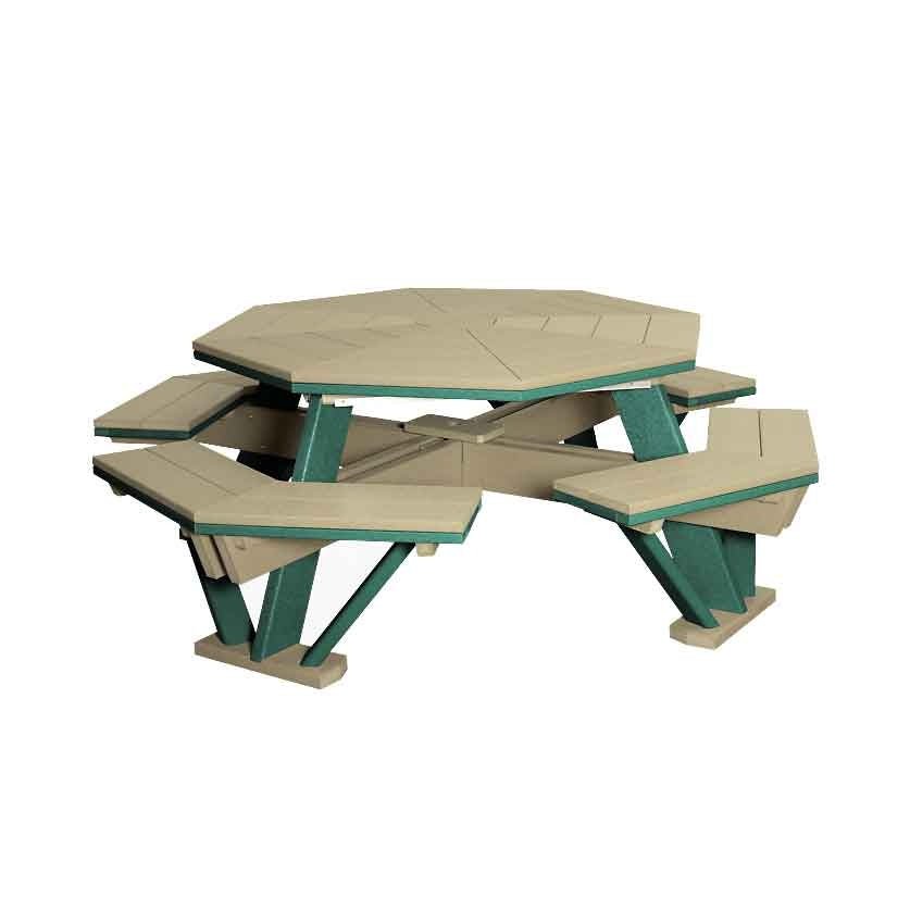Amish Poly Octagon Picnic Table - snyders.furniture