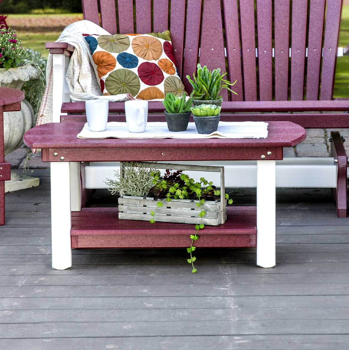 Amish Poly Patio Coffee Table - snyders.furniture