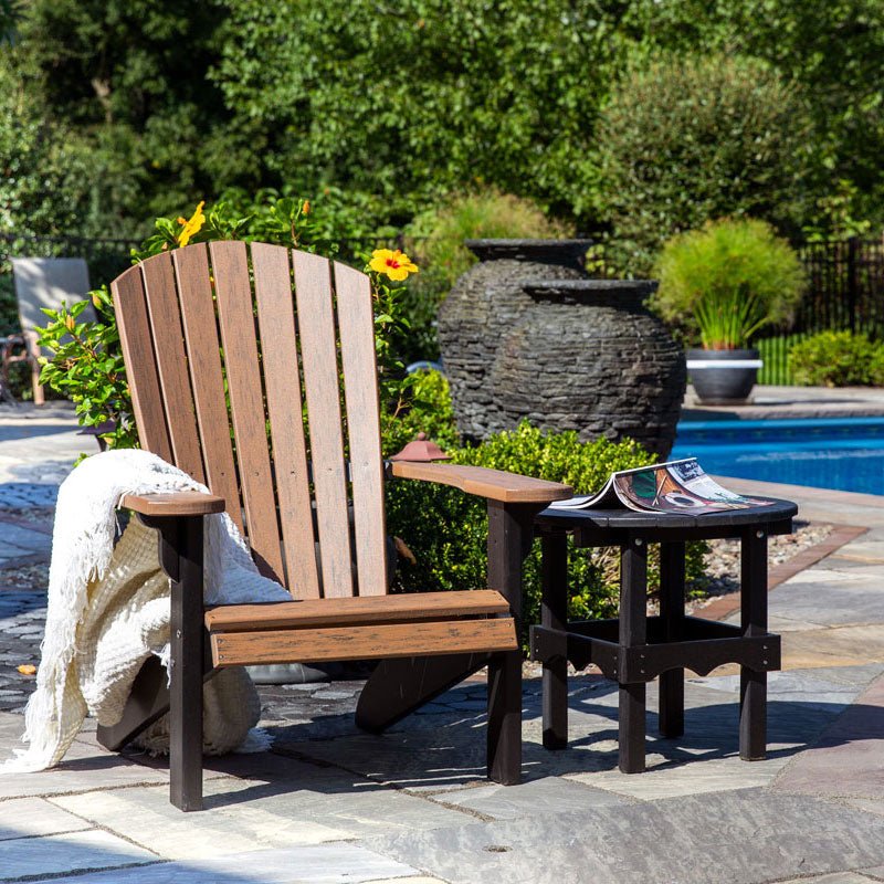 Amish Poly Patio Fanback Adirondack Chair - snyders.furniture