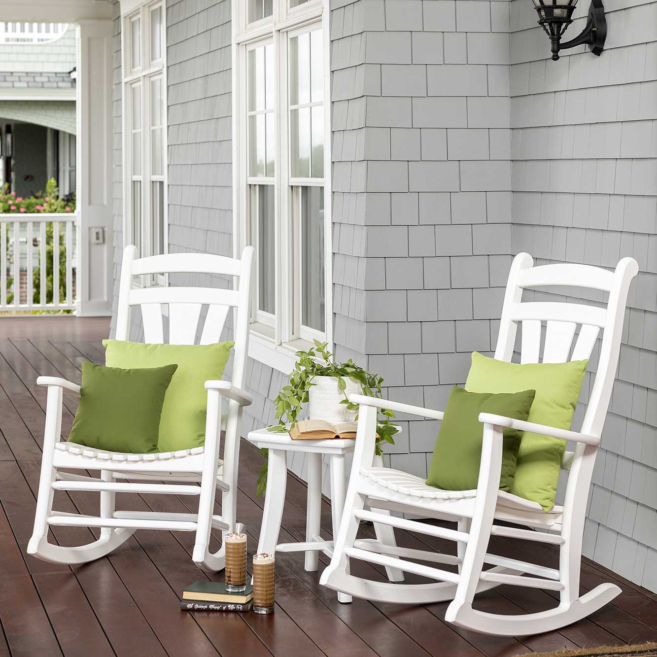Amish Poly Patio High Tide 3pc Rocking Chair Set - Quick Ship - snyders.furniture