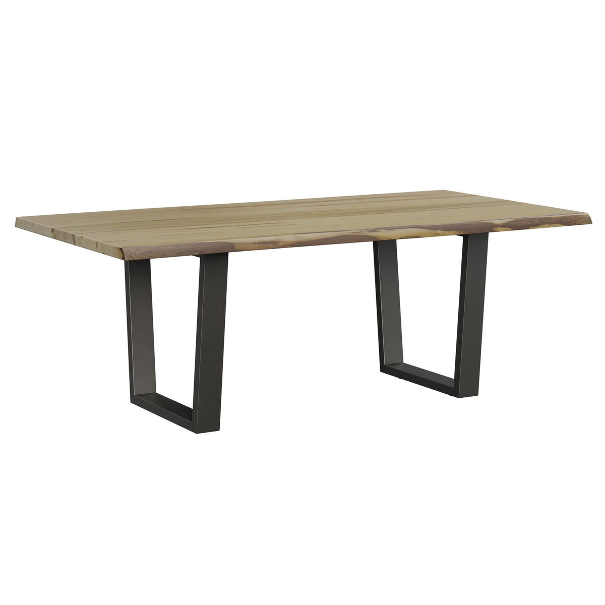 Amish Quebec 42"x 84" Live Edge Dining Trestle Table - Quick Ship - snyders.furniture