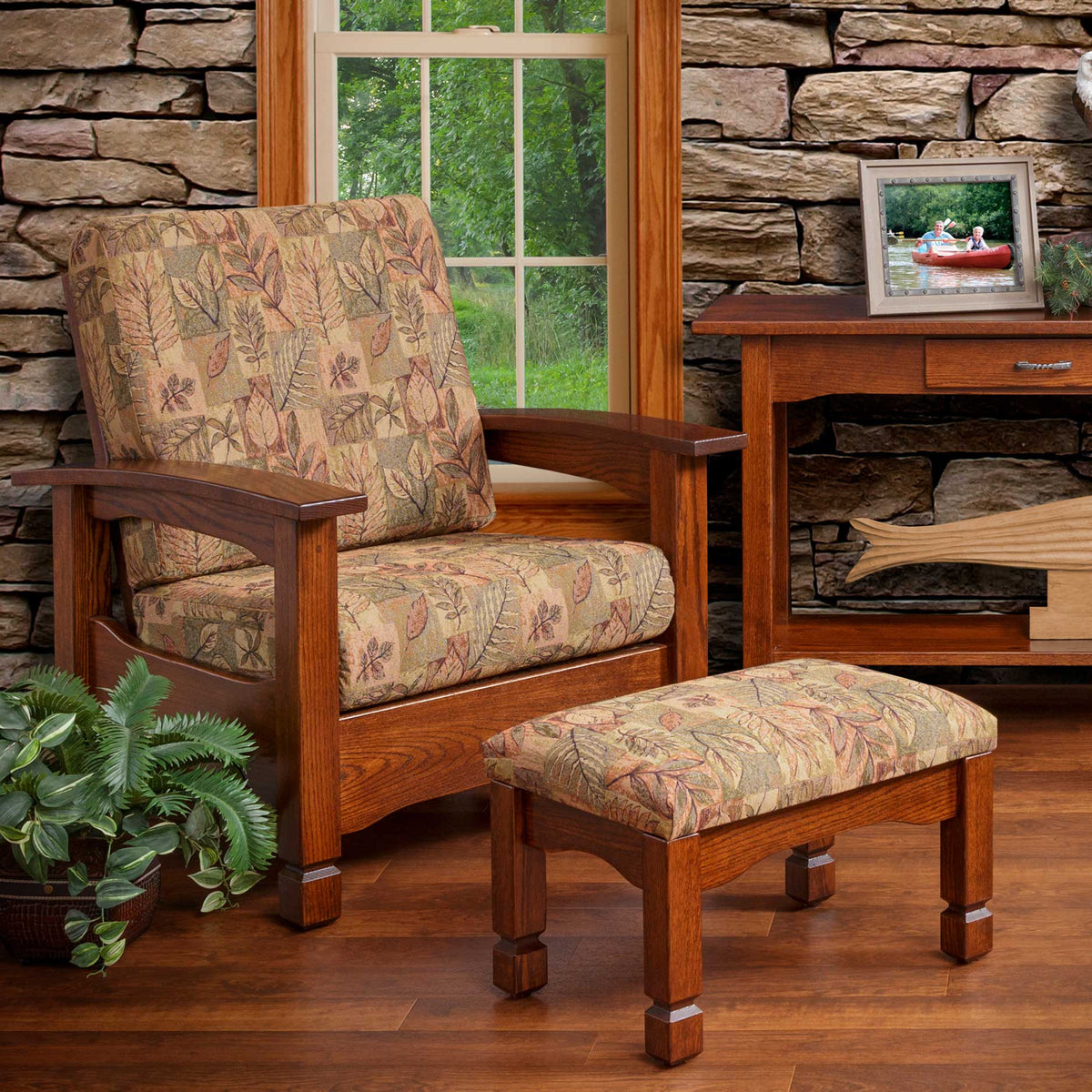 Amish Rustic Country Morris Chair - snyders.furniture