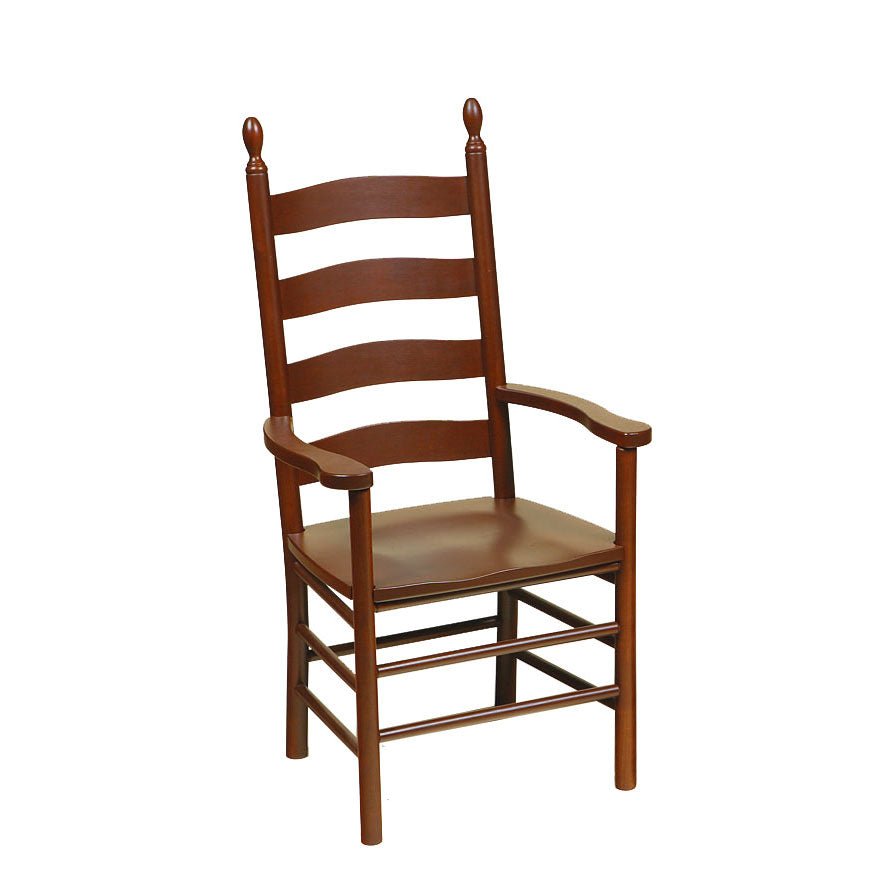Amish Shaker Solid Wood Ladderback Dining Chair - snyders.furniture
