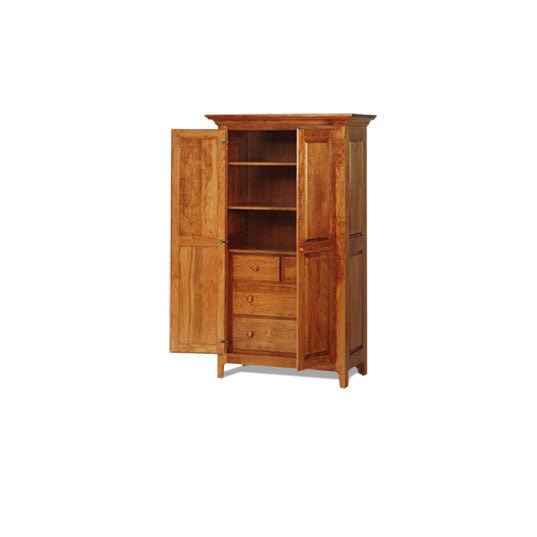 Amish Shaker Windsor 2-Door Armoire - snyders.furniture