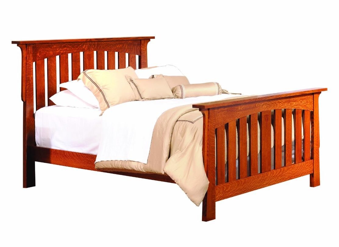 Amish Solid Wood Alamosa Carved Bed - snyders.furniture