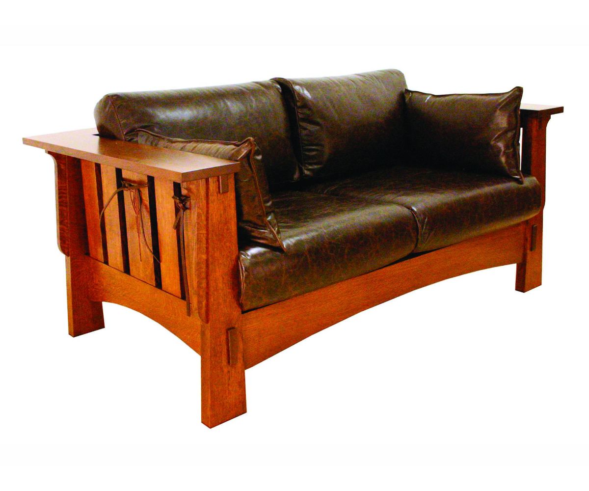 Amish Solid Wood Alamosa Loveseat - snyders.furniture
