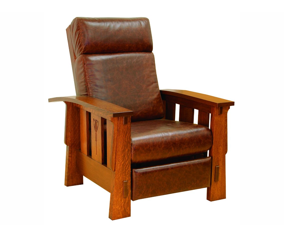 Amish Solid Wood Alamosa Morris Recliner - snyders.furniture