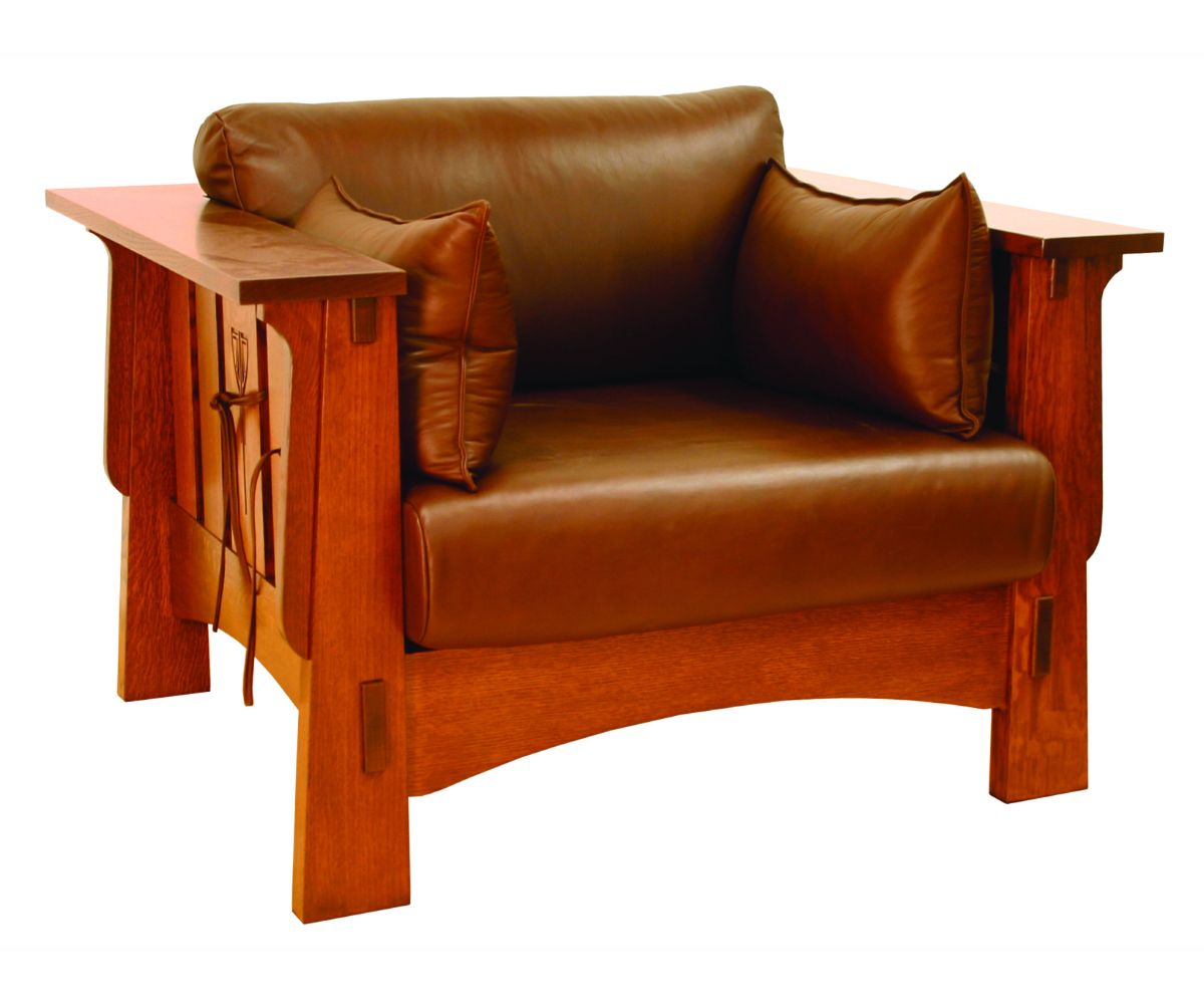 Amish Solid Wood Alamosa Sofa Chair - snyders.furniture