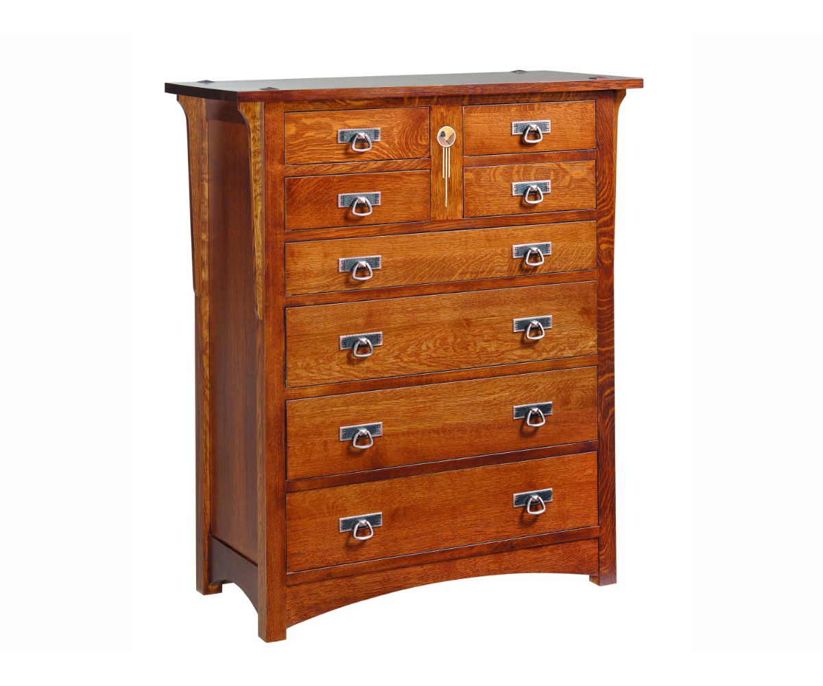 Amish Solid Wood Artesano 8-Drawer Chest - snyders.furniture