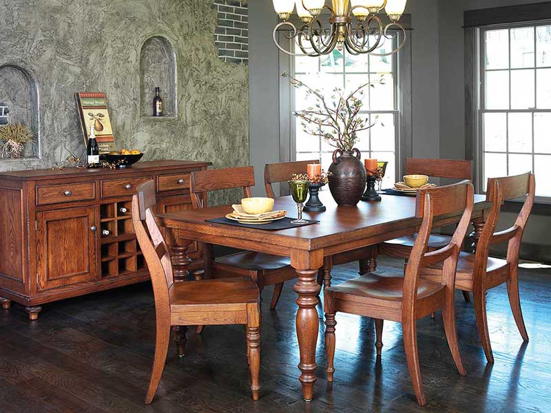 Amish Solid Wood Lucca Table - snyders.furniture