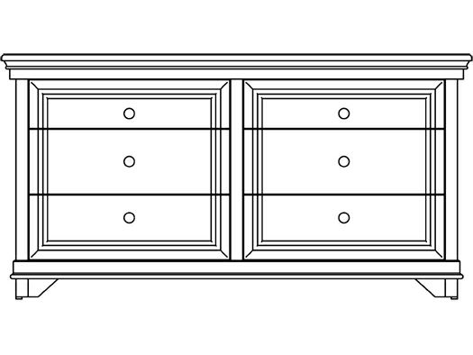 Amish Solid Wood Santa Ana 6-Drawer Dresser - snyders.furniture