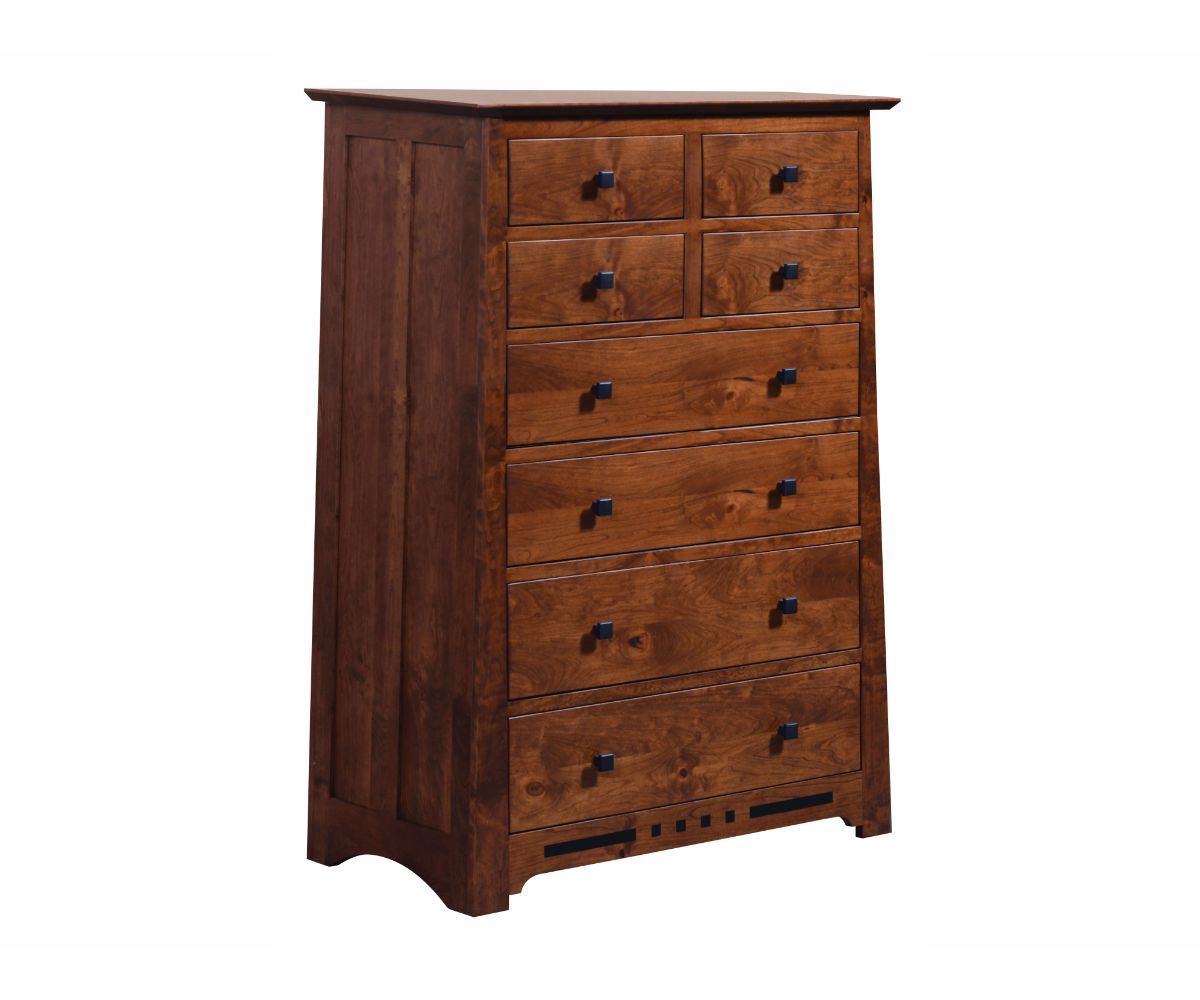 Amish Solid Wood Van Nuys 8-Drawer Chest - snyders.furniture