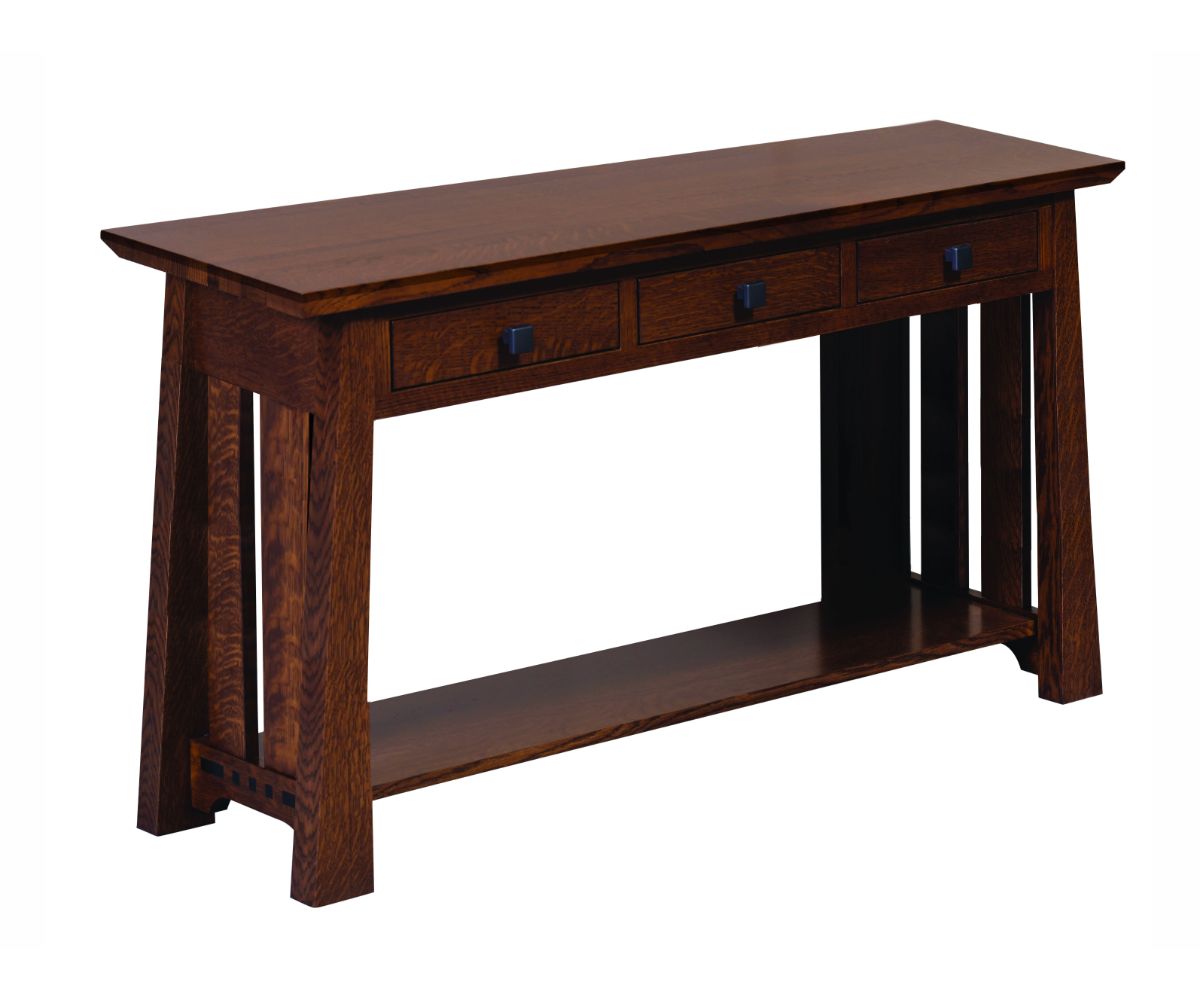 Amish Solid Wood Van Nuys Sofa Table - snyders.furniture