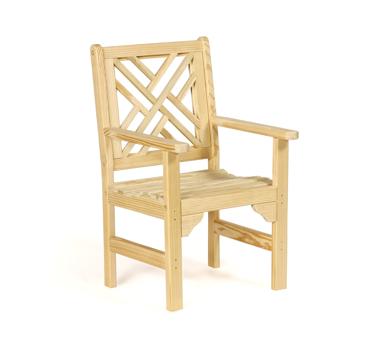 Amish Wood Chippendale Chair Leisure Lawns
