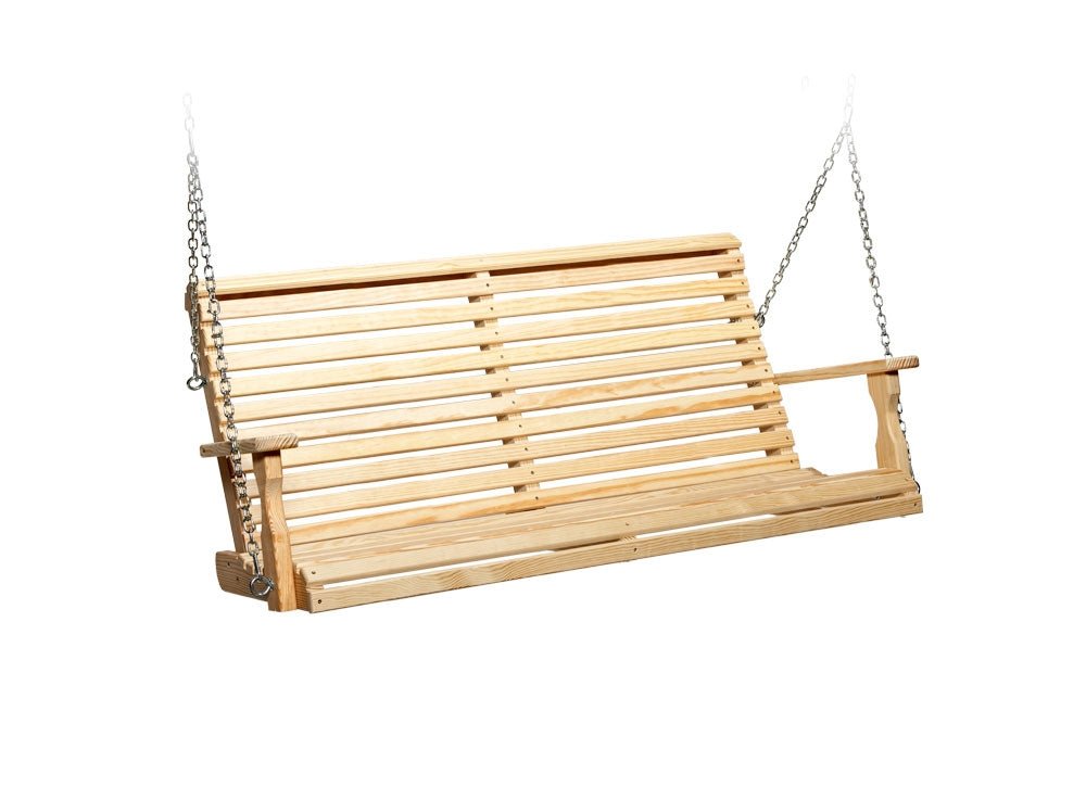 Amish Wood Roll Back 5&#39; Swing Leisure Lawns