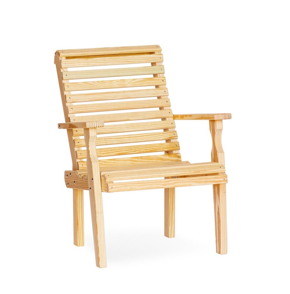 Amish Wood Roll Back Chair Leisure Lawns