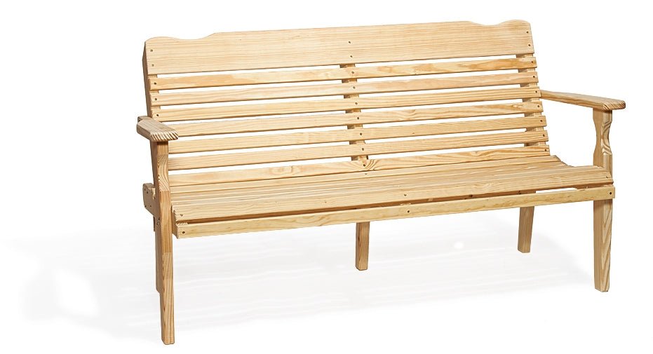 Amish Wood West Chester 5&#39; Bench Leisure Lawns